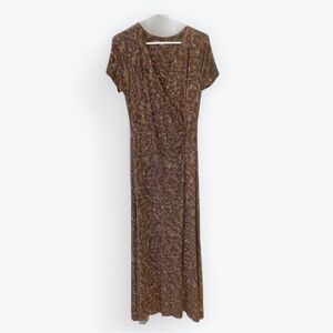 Soft Surroundings Caity Maxi Dress Brown Plum M